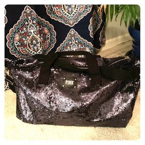 PINK Victoria’s Secret Duffle Bag, Midnight Navy
